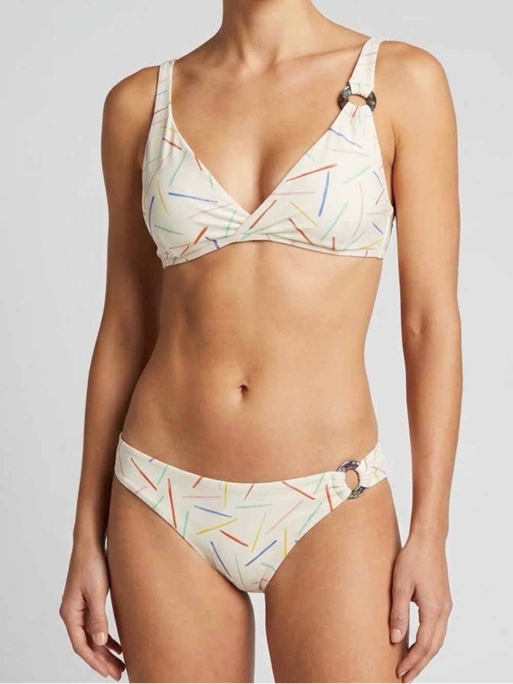 SUMMER CLEARANCE! Onia Confetti Bikini Top Large Bottoms Medium NWOT